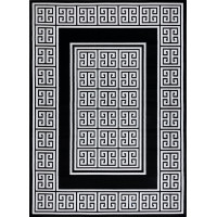 Kusový koberec Gloss 6776 85 greek black/ivory