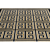 Kusový koberec Gloss 6776 86 greek black/gold