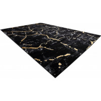 Kusový koberec Gloss 410A 86 3D mramor black/gold