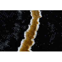 Kusový koberec Gloss 410A 86 3D mramor black/gold