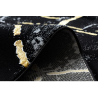 Kusový koberec Gloss 410A 86 3D mramor black/gold