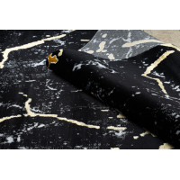 Kusový koberec Gloss 410A 86 3D mramor black/gold