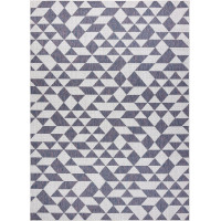 Kusový koberec Sion Sisal Triangles 22373 ecru/blue-pink