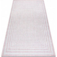 Kusový koberec Sion Sisal Labirinth 22376 pink/ecru