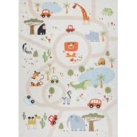 Dětský kusový koberec Bambino 1165 Zoo