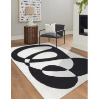 Kusový koberec Mode 8531 abstract cream/black
