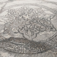 Kusový koberec STIVA ornament oval - šedý
