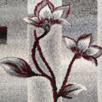 Kusový koberec WAVE magnolie - šedý/červený