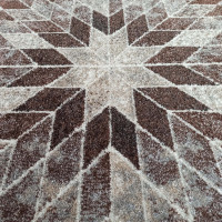 Kusový koberec PANNE mandala circle - odstíny béžové