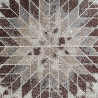Kusový koberec PANNE mandala circle - odstíny hnědé