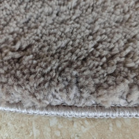 Moderní koberec SHAGGY CAMIL kulatý - cappuccino