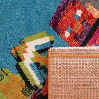 Dětský koberec Panáček Steve - oranžový