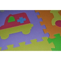Pěnové puzzle Dopravní prostředky (28x28)