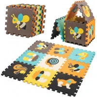 KIK Pěnové puzzle Barevná zvířátka (28x28)
