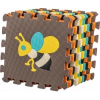 KIK Pěnové puzzle Barevná zvířátka (28x28)