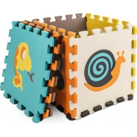KIK Pěnové puzzle Barevná zvířátka (28x28)