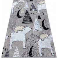 Dětský kusový koberec Junior 51974.802 Bears grey