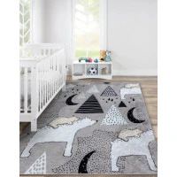 Dětský kusový koberec Junior 51974.802 Bears grey