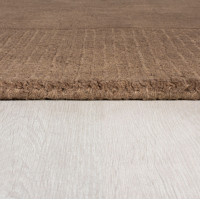 Kusový ručně tkaný koberec Tuscany Textured Wool Border Brown