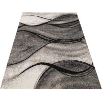 Kusový koberec PANNE vlny - odstíny šedé