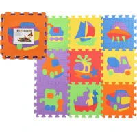 TEDDIES Pěnové puzzle Dopravní prostředky (27x27)