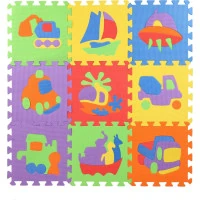 TEDDIES Pěnové puzzle Dopravní prostředky (27x27)