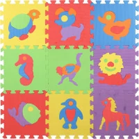 TEDDIES Pěnové puzzle Zvířata (27x27)