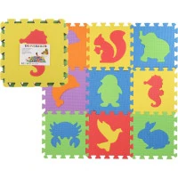 TEDDIES Pěnové puzzle Zvířátka (27x27)