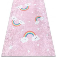 Dětský kusový koberec Junior 52063.802 Rainbow pink