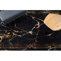 Kusový koberec Miro 51333.801 Marble black / gold