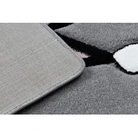 Dětský kusový koberec Petit Cat crown grey