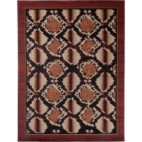 Kusový koberec TAPIS Python - hnědý