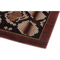 Kusový koberec TAPIS Python - hnědý