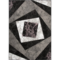 Kusový koberec TAPIS Vertigo - černý/šedý