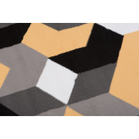 Kusový koberec MAYA Cubes - žlutý/šedý