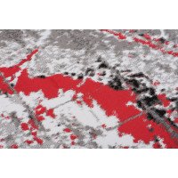 Kusový koberec MAYA Marble - červený/šedý