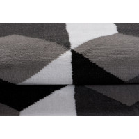 Kusový koberec MAYA Cubes - šedý/černý
