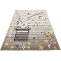Kusový koberec FIESTA Rabbit - žlutý