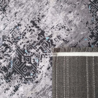 Kusový koberec EFES Pattern - tmavě šedý/šedý