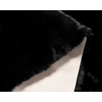 Kusový koberec RABBIT FUR - imitace králičí kožešiny - černý