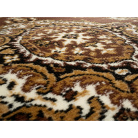 Kusový koberec TEHERAN T-102 brown kruh
