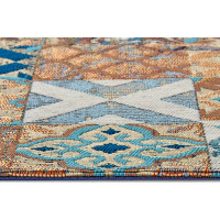 Běhoun Cappuccino 105880 Mosaik Blue Multicolored