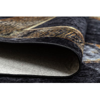 Kusový koberec Miro 51278.809 Marble black / gold