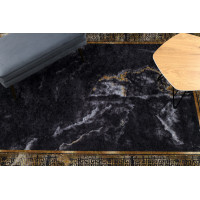 Kusový koberec Miro 51278.809 Marble black / gold
