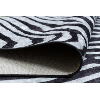 Kusový koberec Miro 51331.803 Zebra black / white