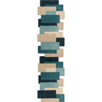 Běhoun Abstract Collage Teal