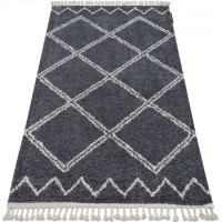 Kusový koberec Berber Asila B5970 grey and white