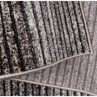 Kusový koberec PANNE stripes - odstíny šedé a hnědé