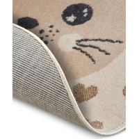 Dětský koberec Adventures 105963 Cream Beige kruh