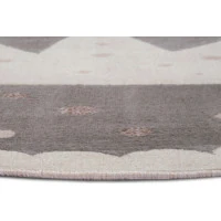 Dětský koberec Adventures 105969 Cream Grey kruh